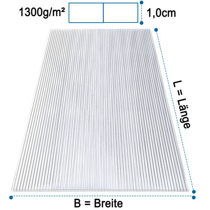 AtHaus - Stegplatten 10mm Stärke, Zuschnitt nach Ihrem Wunsch