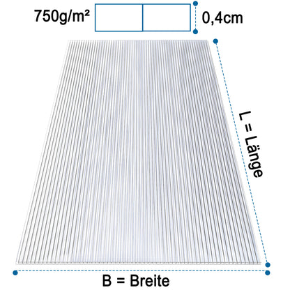 AtHaus - Stegplatten 4mm Stärke, Zuschnitt nach Ihrem Wunsch